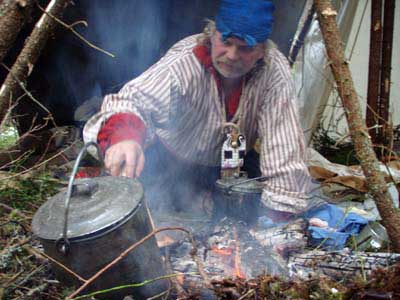 Mountain Man cooking